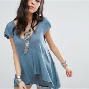 NWT Free People Mary Anne v-neck top xs